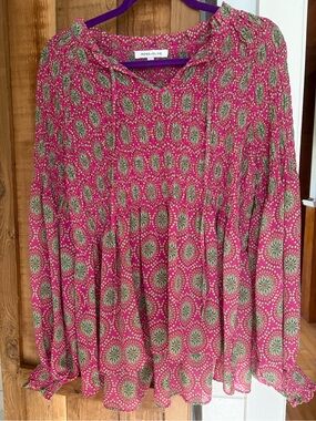 Rose & Olive Blouse with Print
